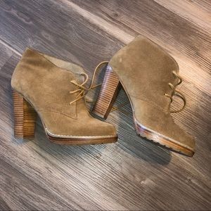 Aldo Suede Platform Booties